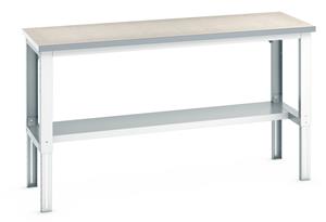 Bott Lino Workbench with 1/2 Shelf - 2000Wx750Dx740-1140mmH Benches with Half Depth Shelf 41003219.16V 